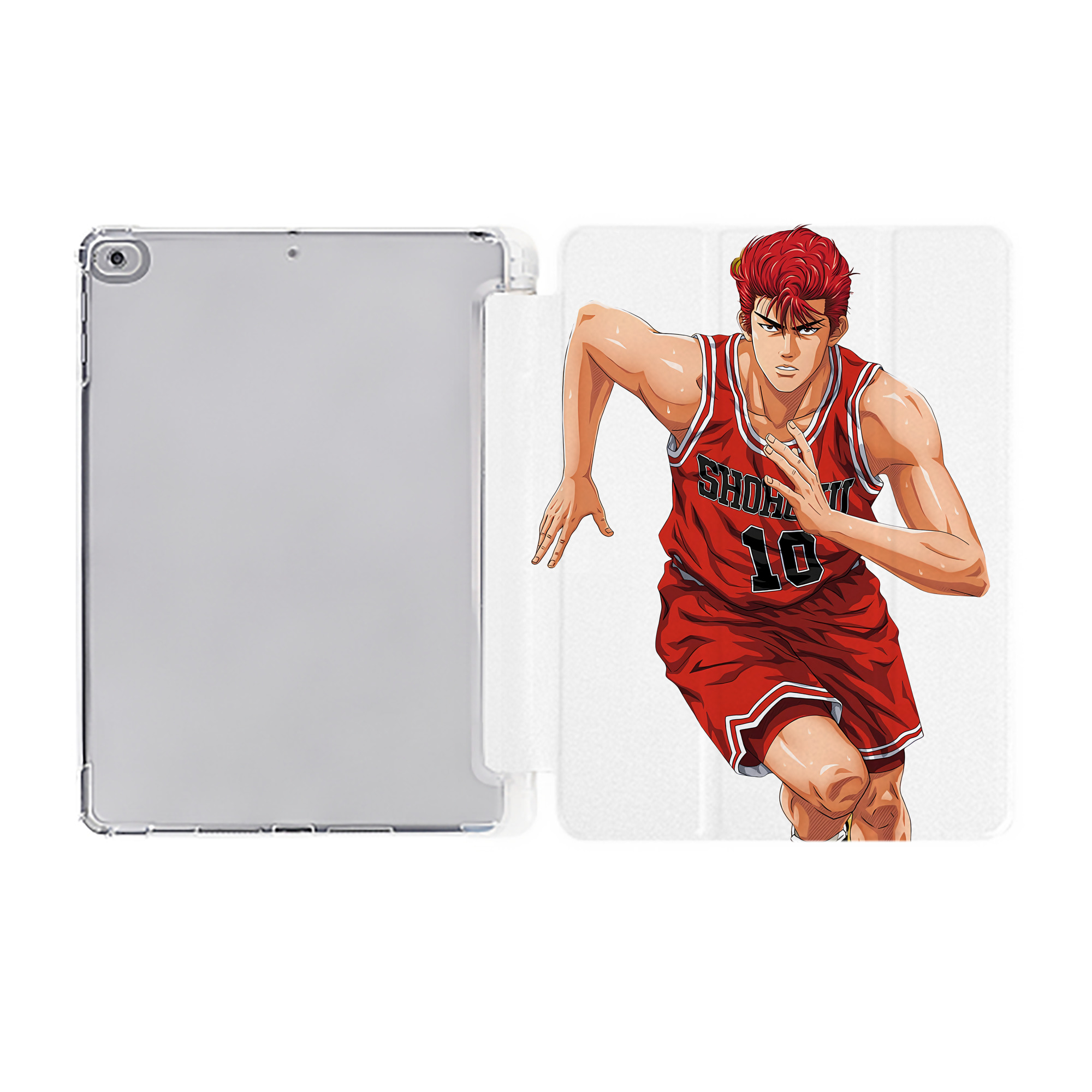 （画像用） SLAM DUNK／スラムダンク IPad ケース ペン収納付き 三つ折りスタンド PUレザー×シリコン 対応機種9.5/10.5/10.9インチ